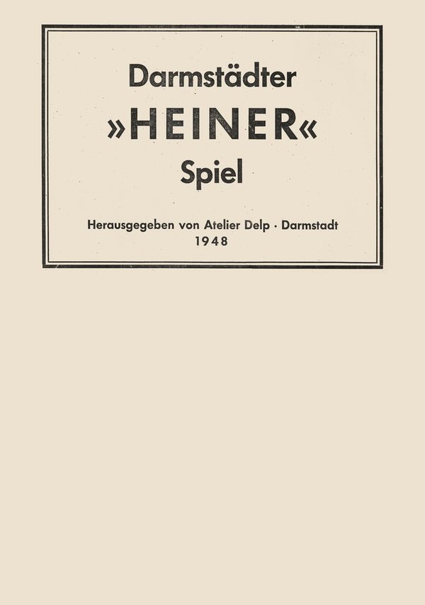 Das Darmstädter Heiner-Spiel von 1948